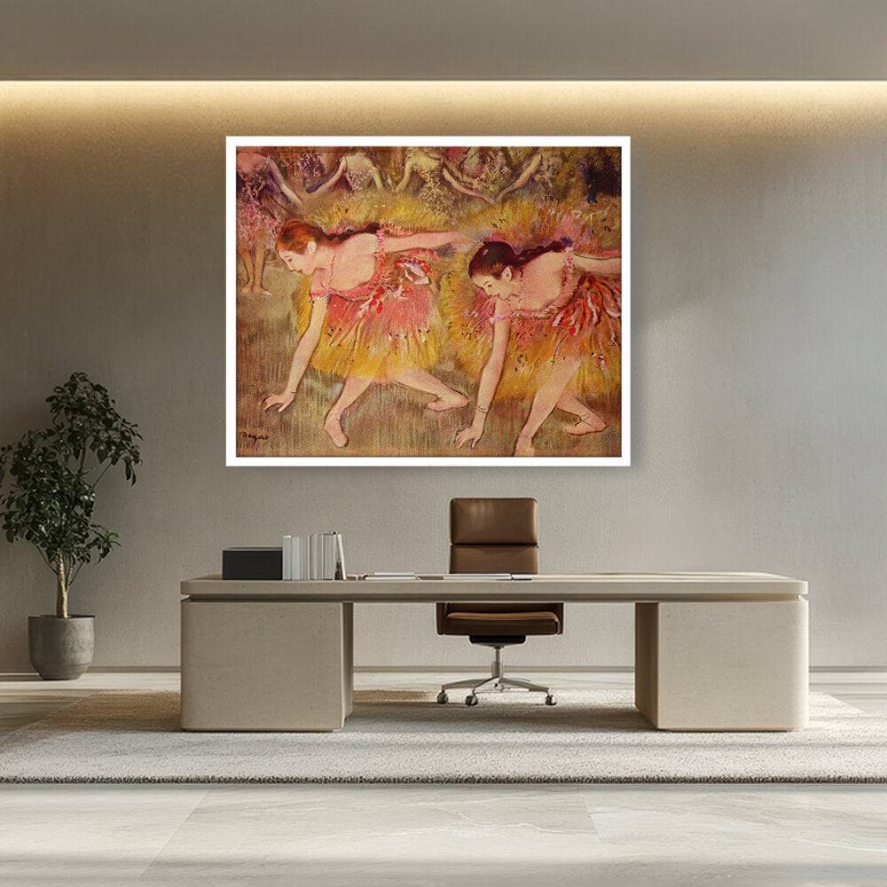 Bowing Dancers - Framed Canvas