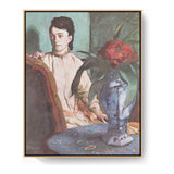 Woman With The Oriental Vase - FLOATING FRAME