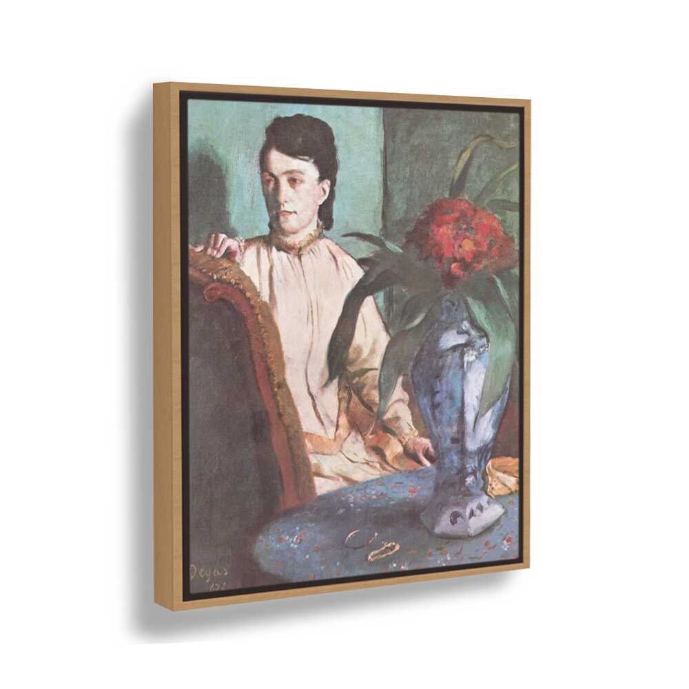 Woman With The Oriental Vase - FLOATING FRAME