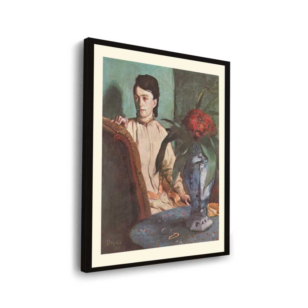 Woman With The Oriental Vase - WALL MOUNT FRAME