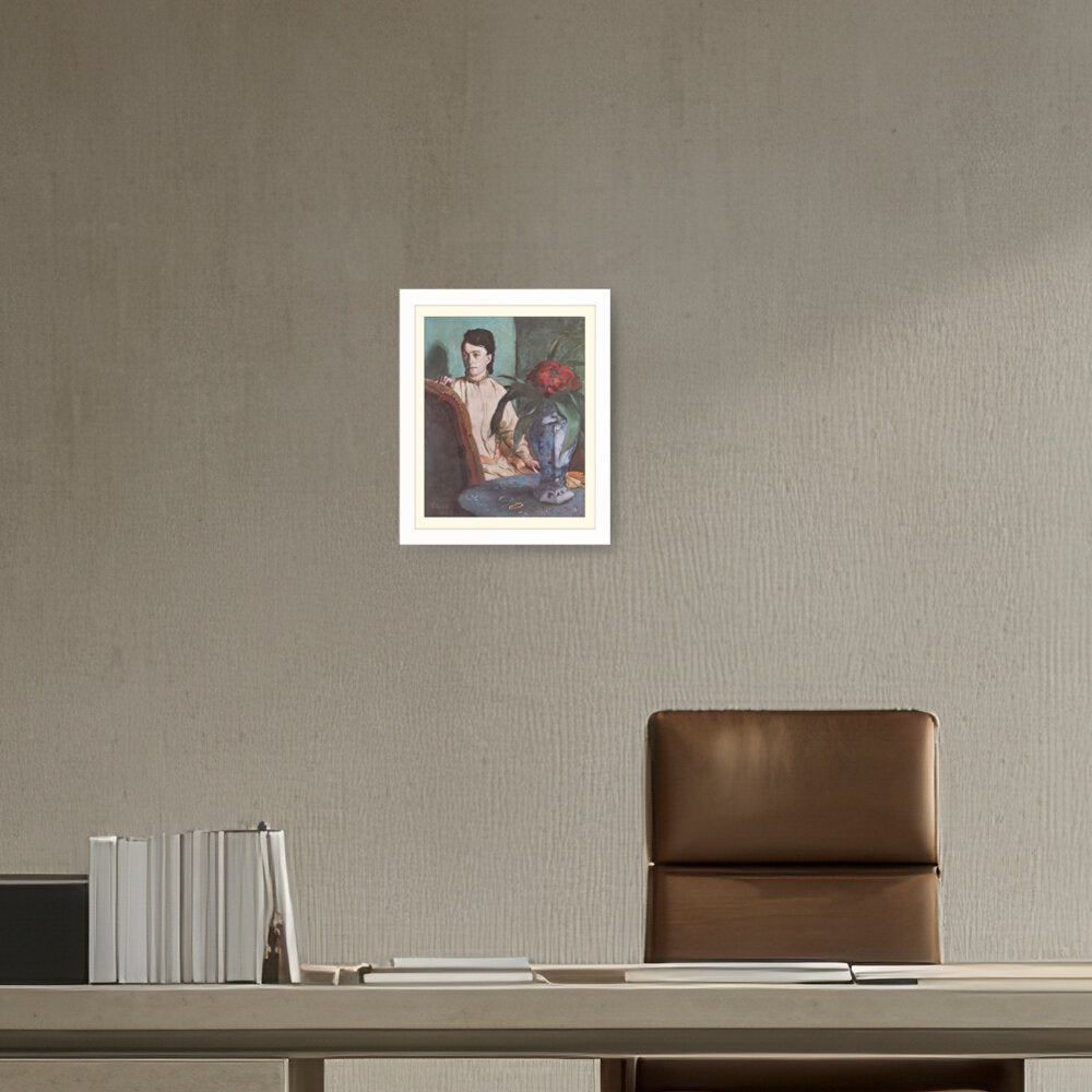 Woman With The Oriental Vase - WALL MOUNT FRAME