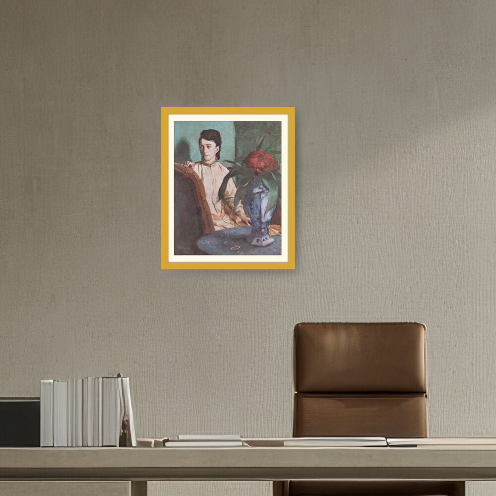 Woman With The Oriental Vase - WALL MOUNT FRAME