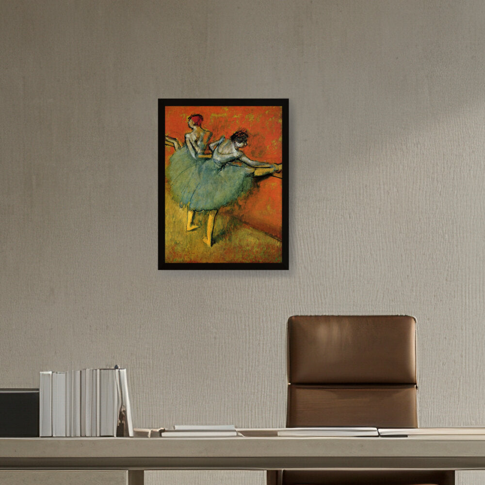 Dancers At The Barre - Framed Canvas