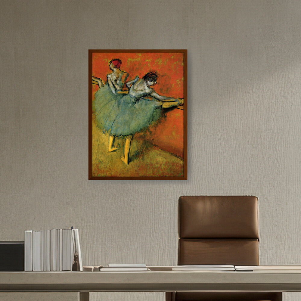 Dancers At The Barre - Framed Canvas