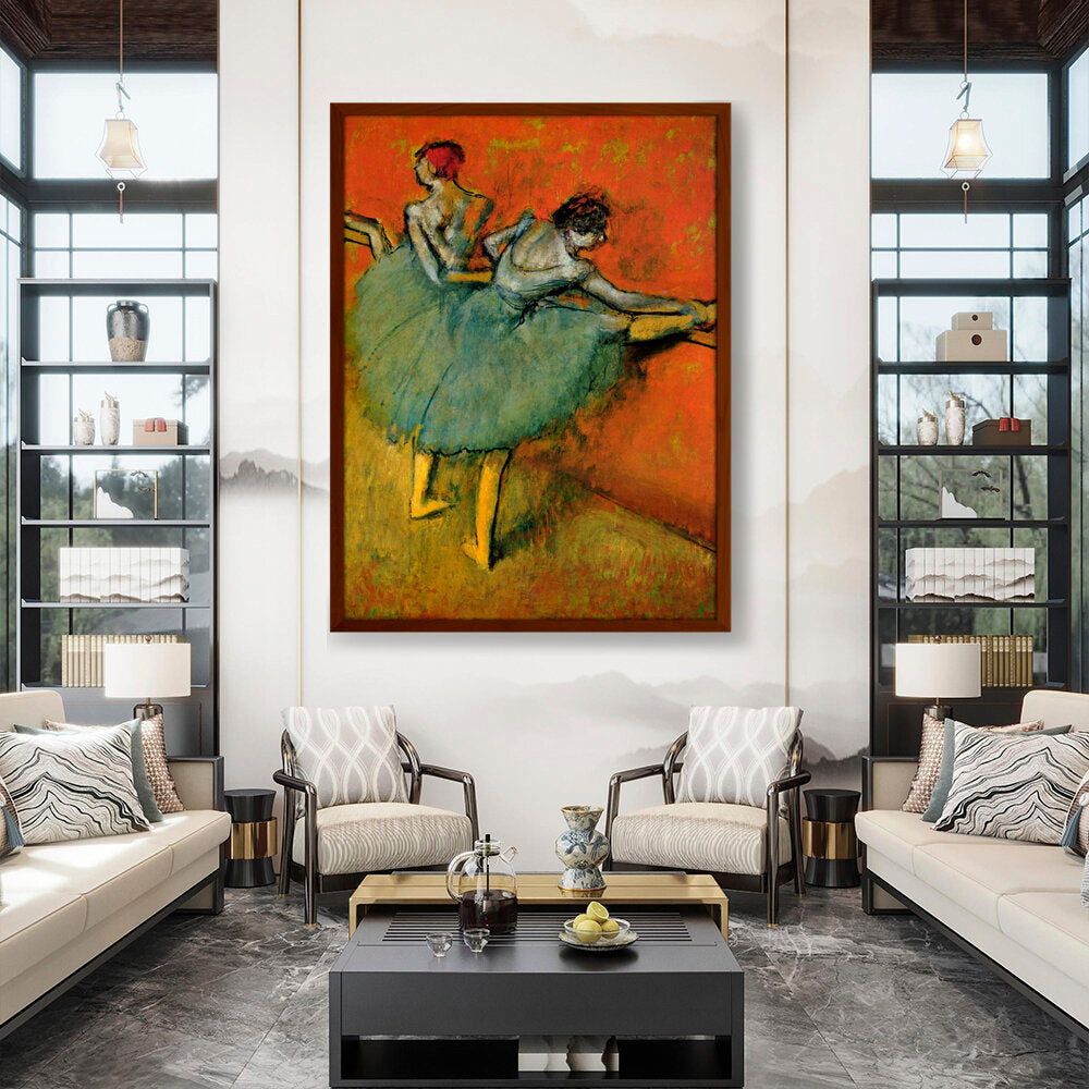 Dancers At The Barre - Framed Canvas