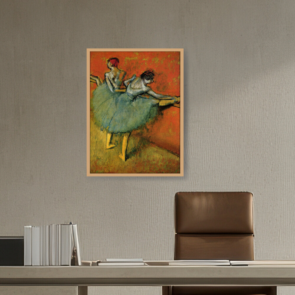 Dancers At The Barre - Framed Canvas