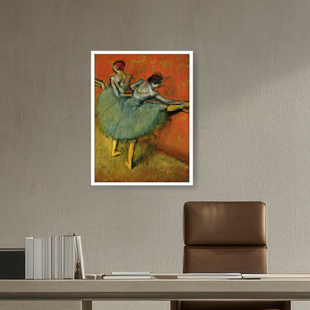 Dancers At The Barre - Framed Canvas