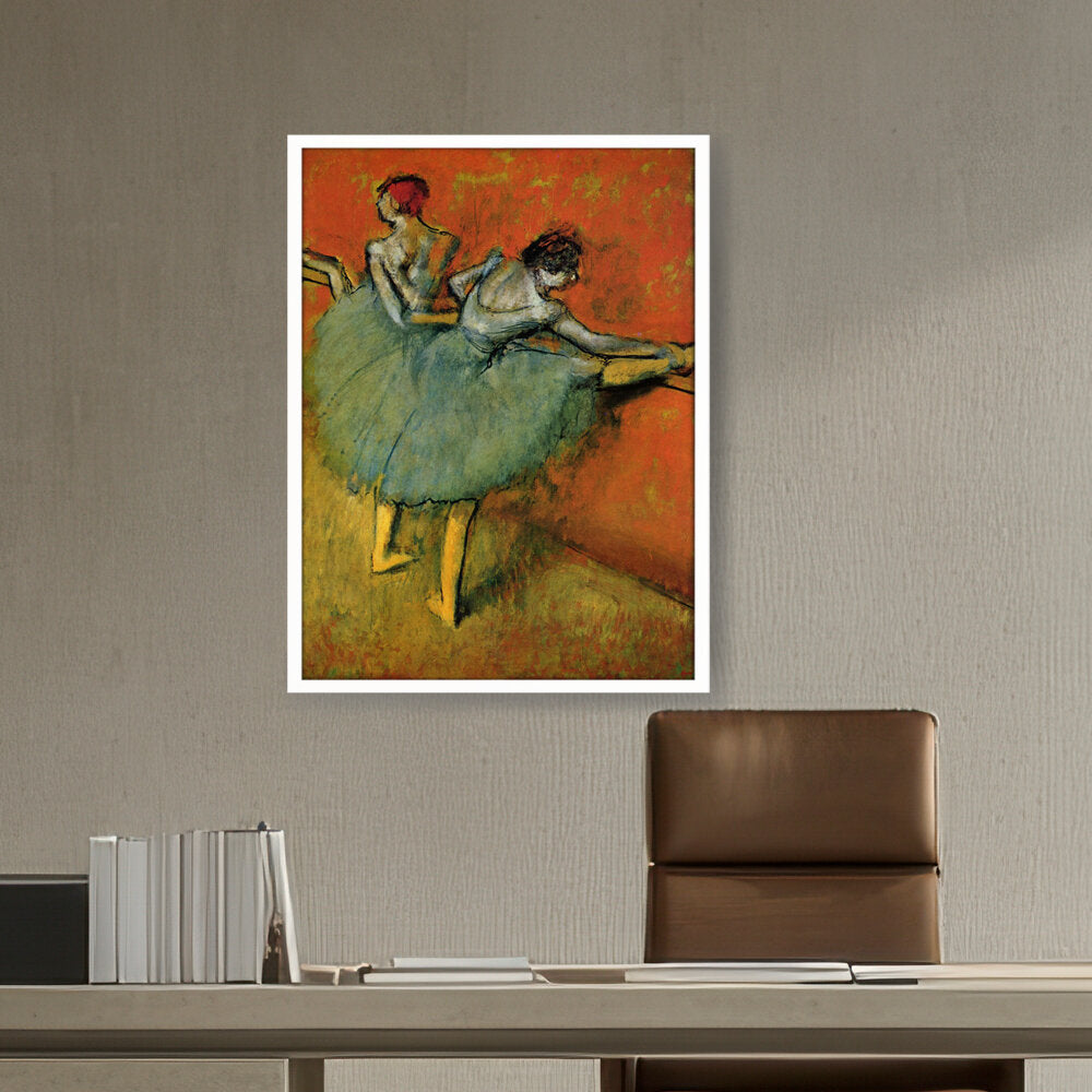 Dancers At The Barre - Framed Canvas
