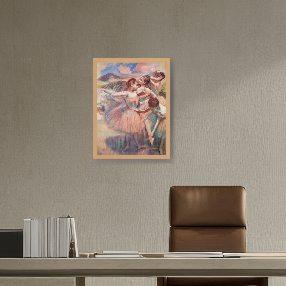 Four Dancers On Stage - Framed Canvas