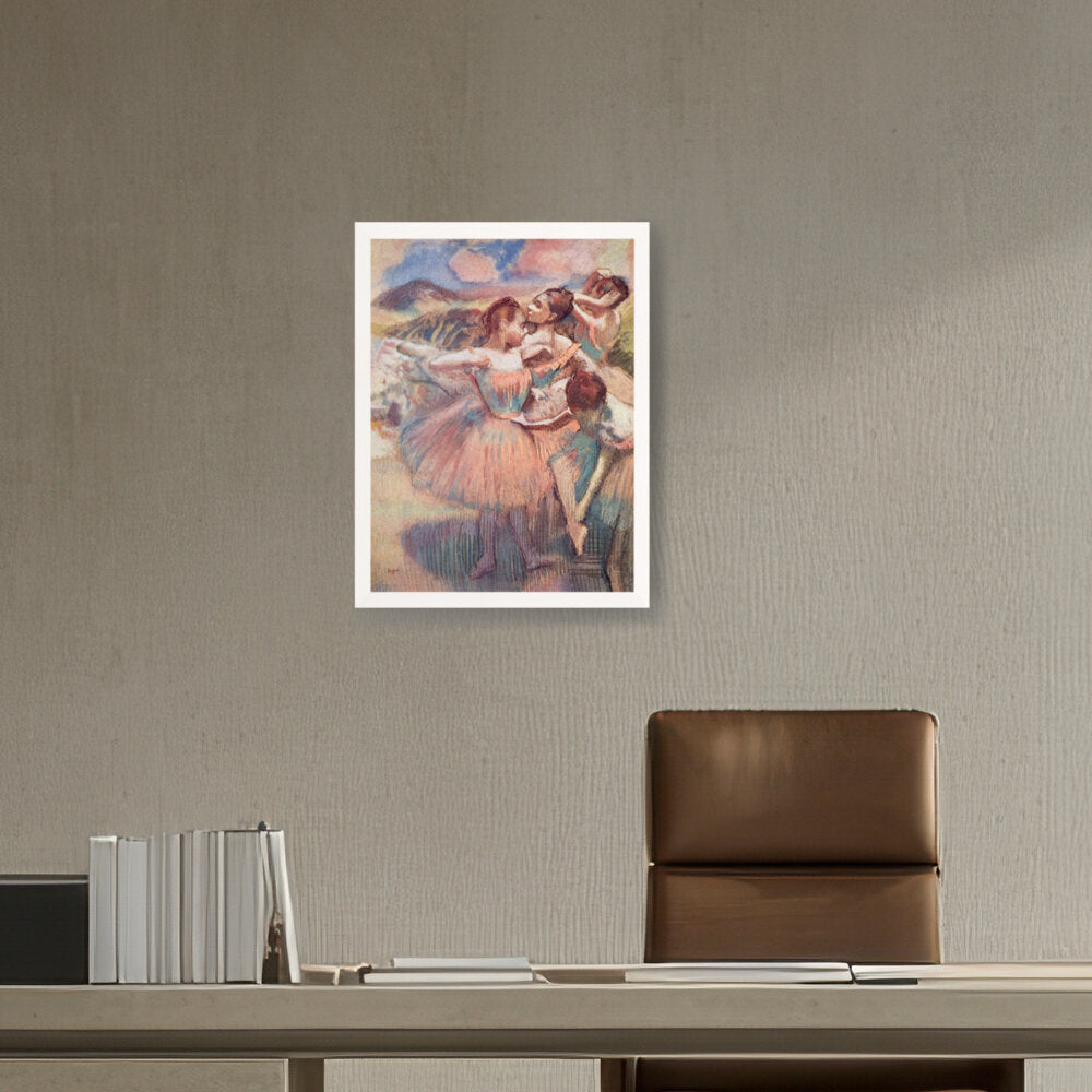 Four Dancers On Stage - Framed Canvas