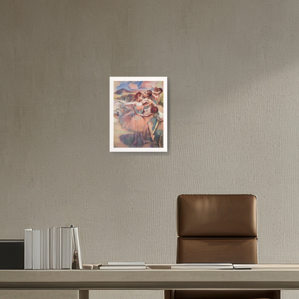 Four Dancers On Stage - Framed Canvas