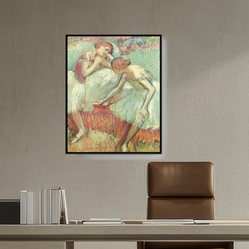 Dancers In Green - FLOATING FRAME