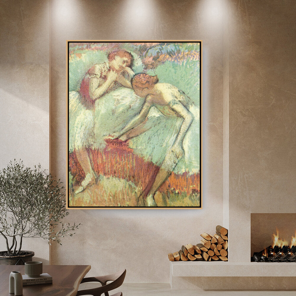 Dancers In Green - FLOATING FRAME