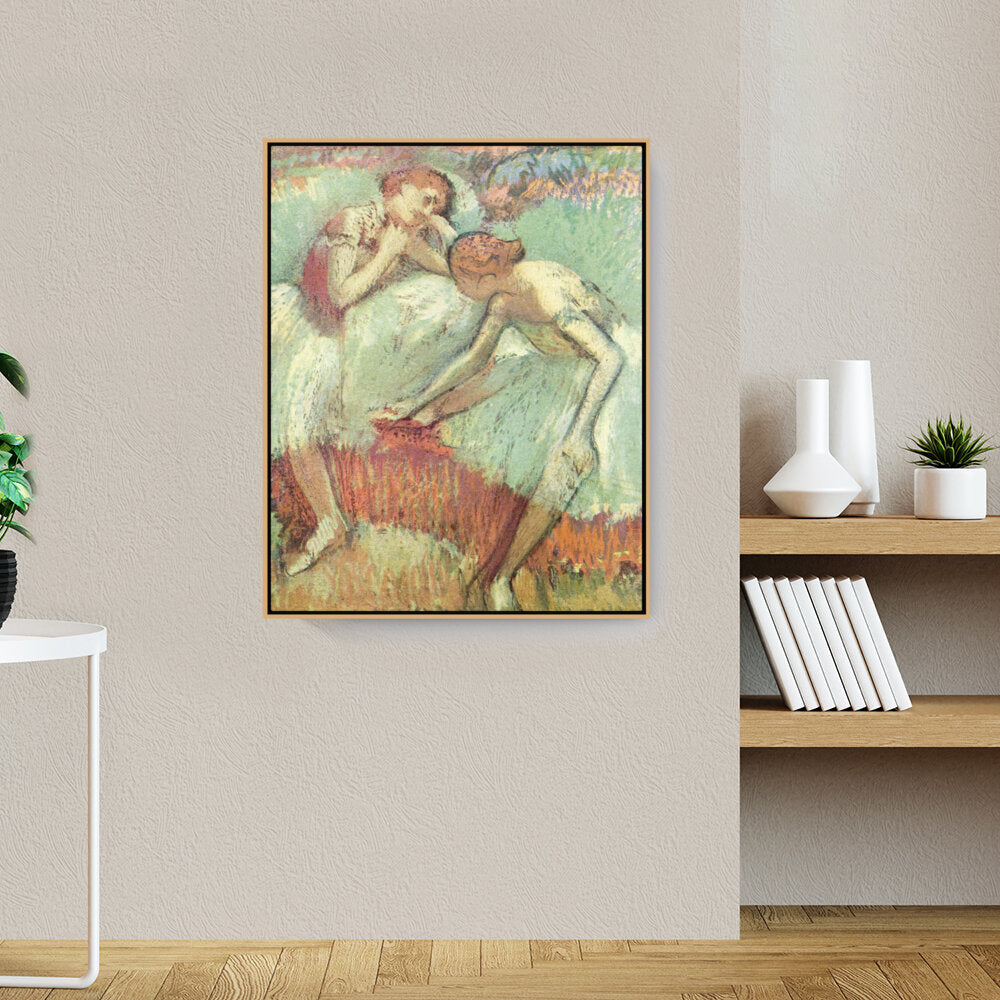 Dancers In Green - FLOATING FRAME