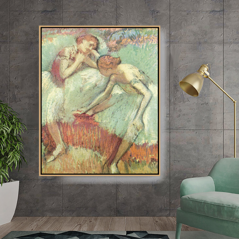 Dancers In Green - FLOATING FRAME