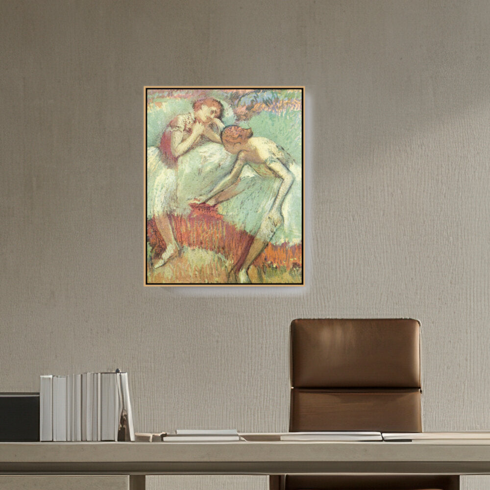 Dancers In Green - FLOATING FRAME