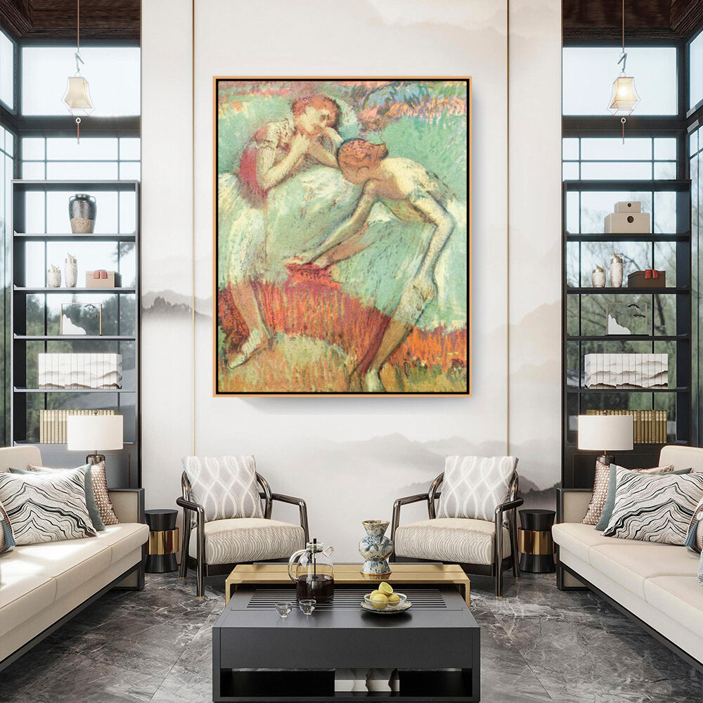 Dancers In Green - FLOATING FRAME