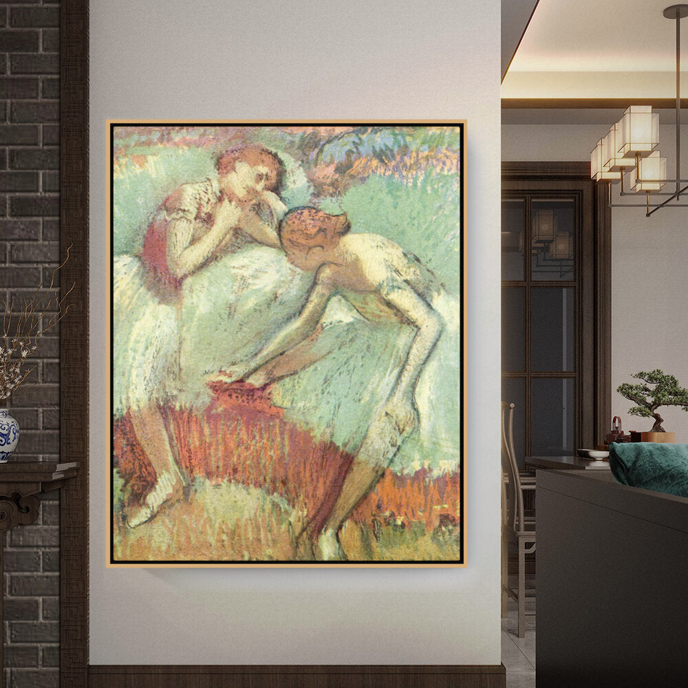 Dancers In Green - FLOATING FRAME