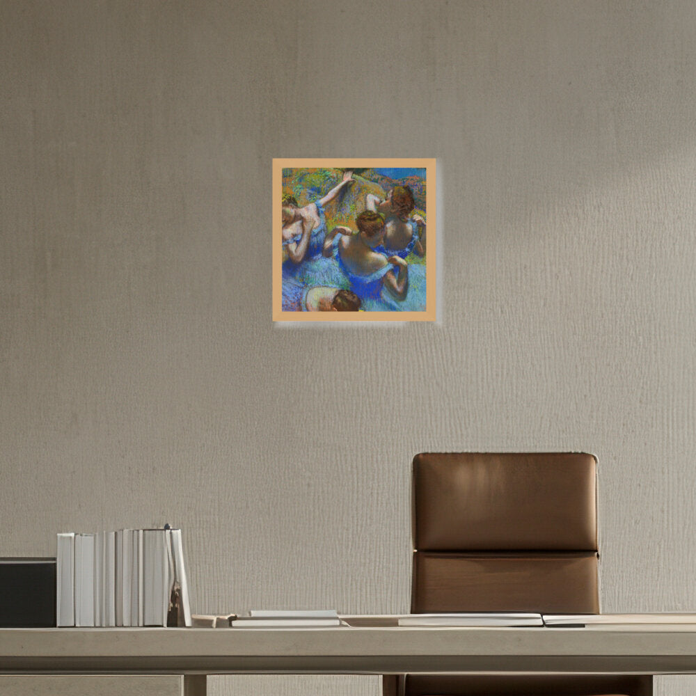 Blue Dancers - Framed Canvas