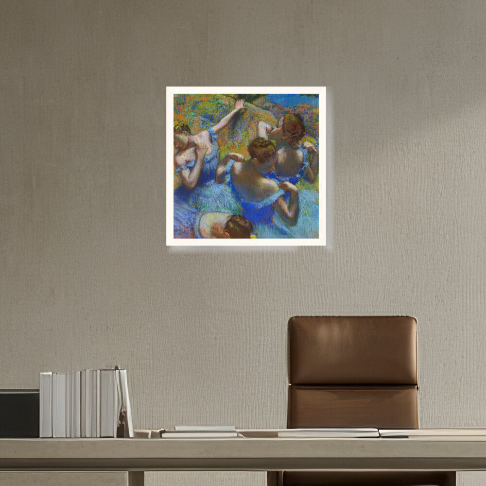 Blue Dancers - Framed Canvas