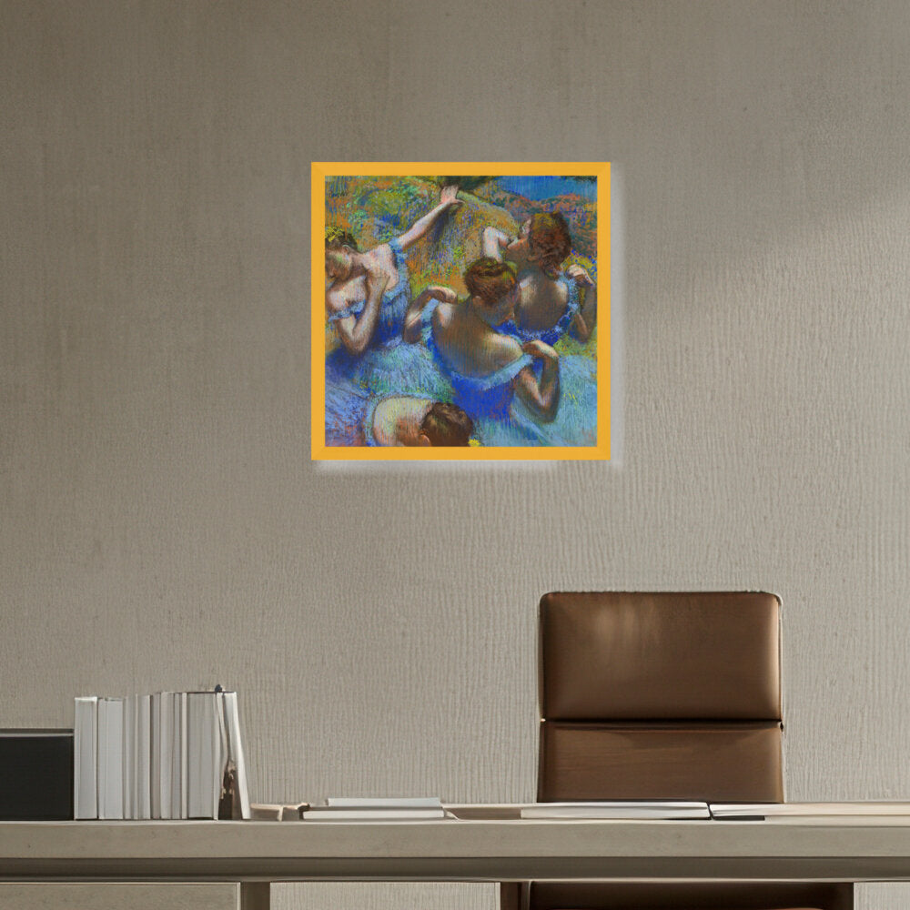 Blue Dancers - Framed Canvas