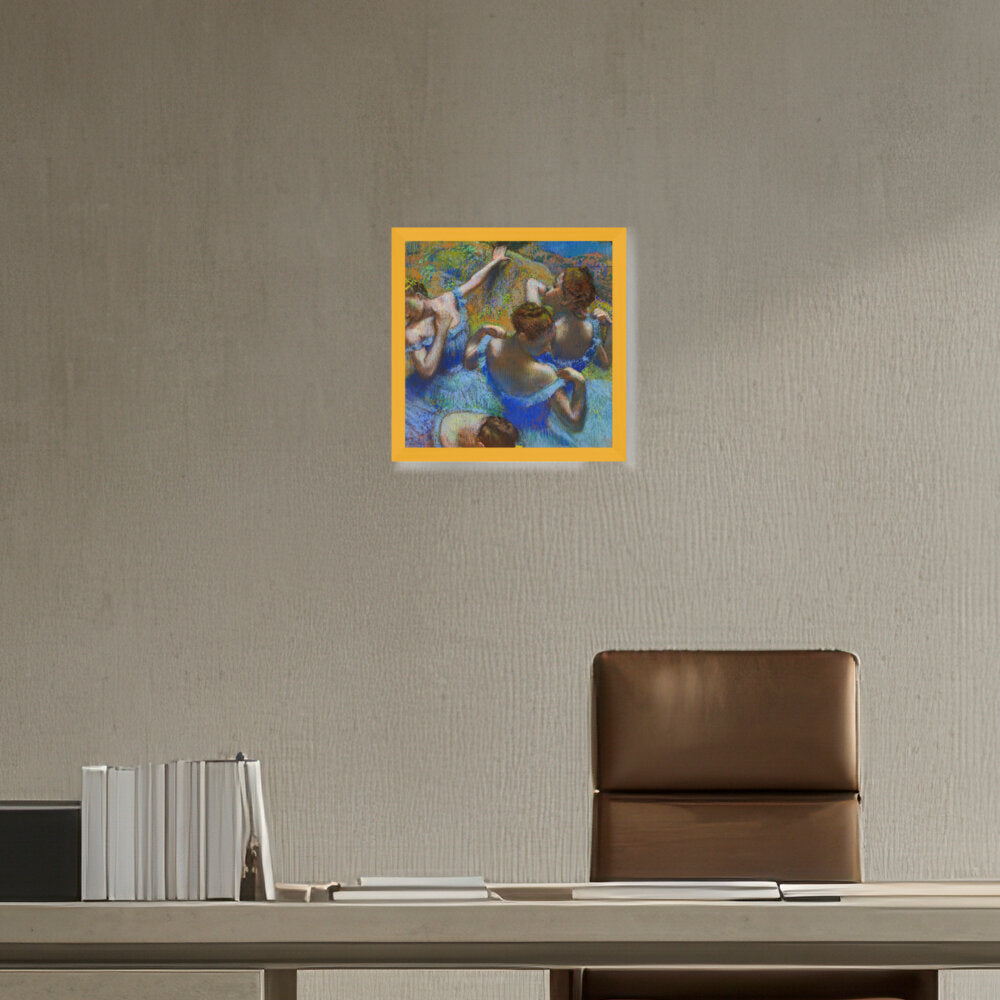 Blue Dancers - Framed Canvas