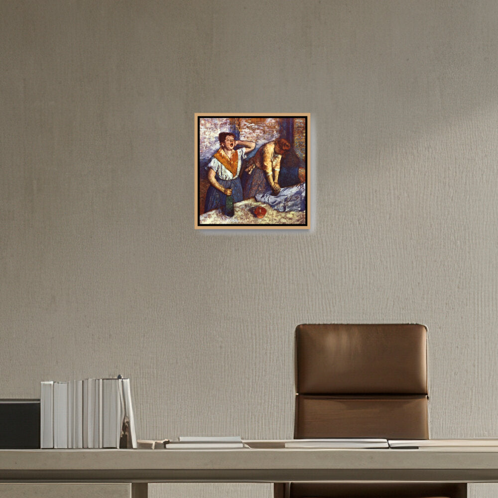 Woman Ironing - FLOATING FRAME