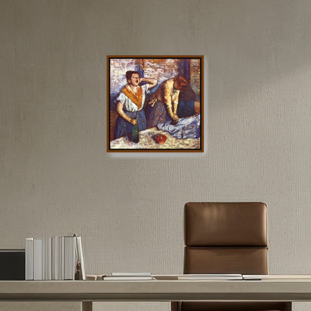 Woman Ironing - FLOATING FRAME
