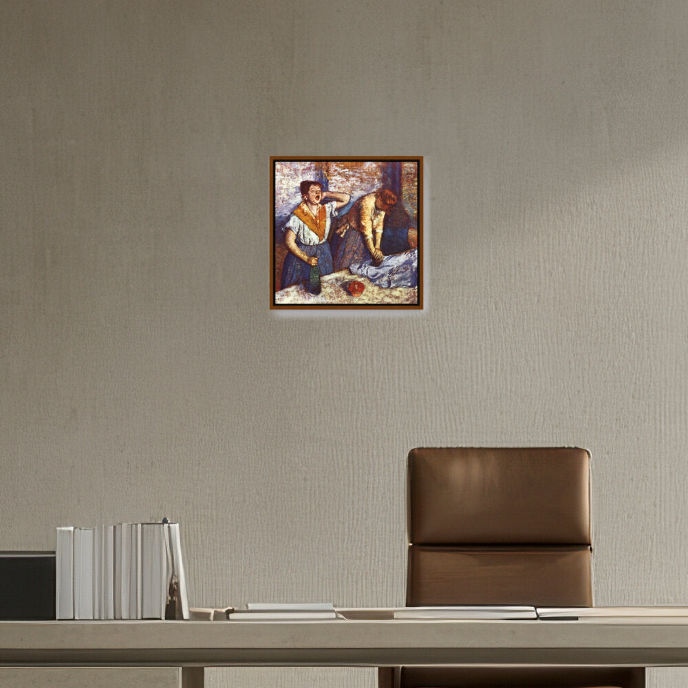 Woman Ironing - FLOATING FRAME