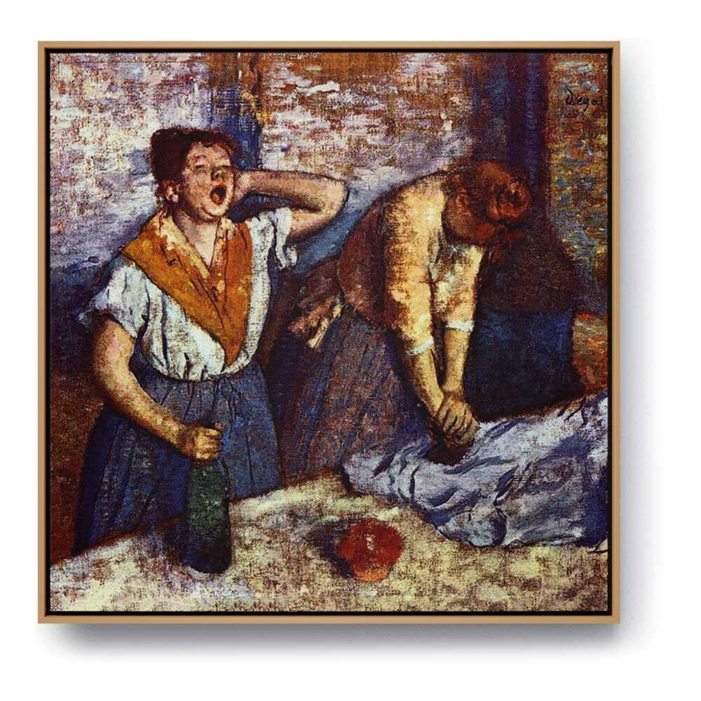 Woman Ironing - FLOATING FRAME