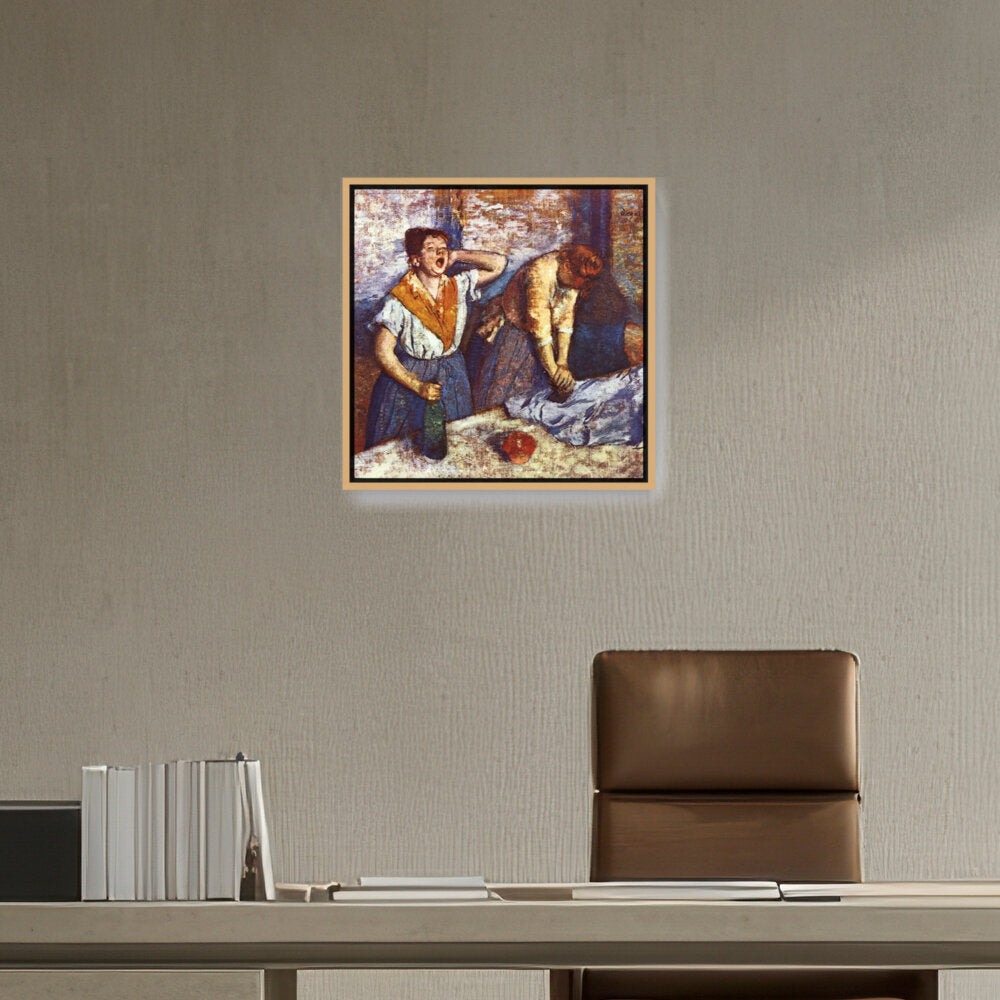 Woman Ironing - FLOATING FRAME