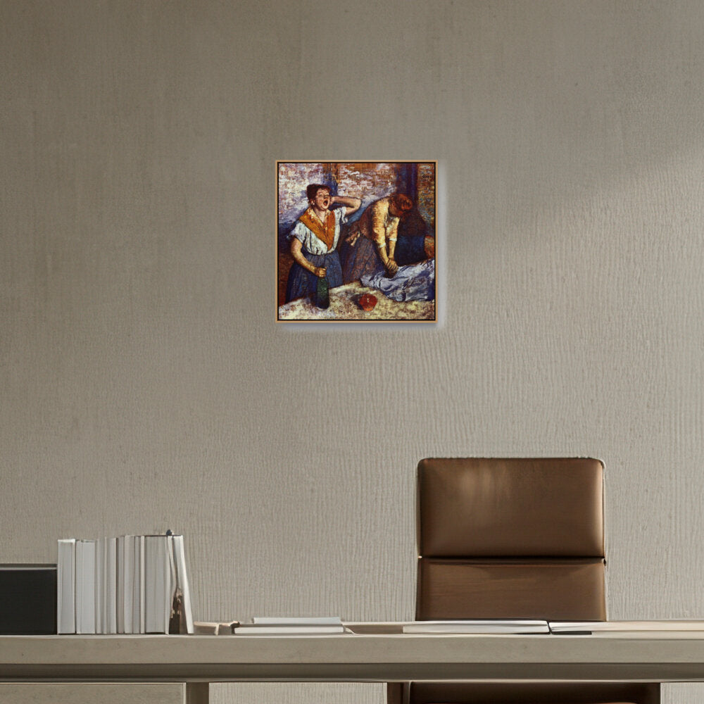 Woman Ironing - FLOATING FRAME