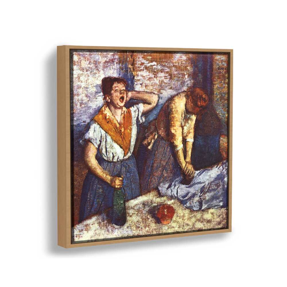 Woman Ironing - FLOATING FRAME