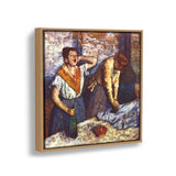 Woman Ironing - FLOATING FRAME