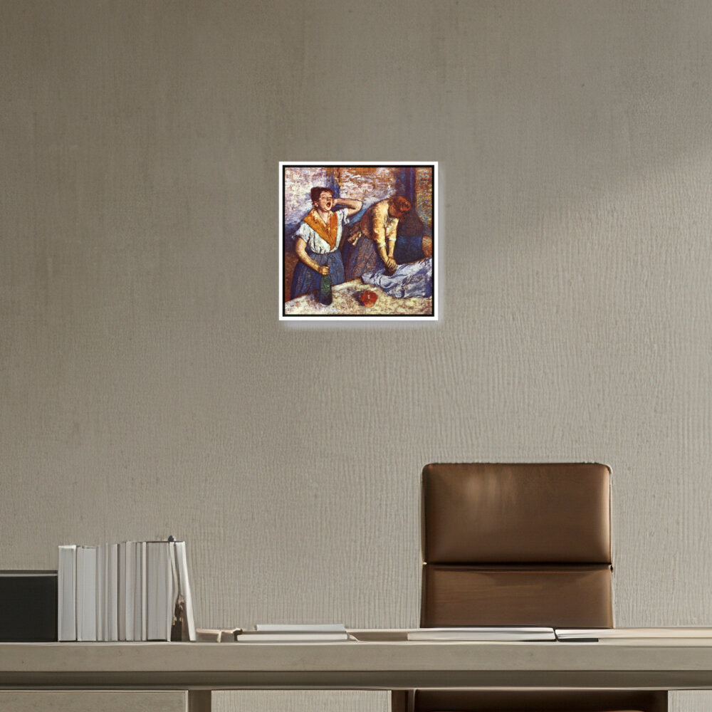 Woman Ironing - FLOATING FRAME