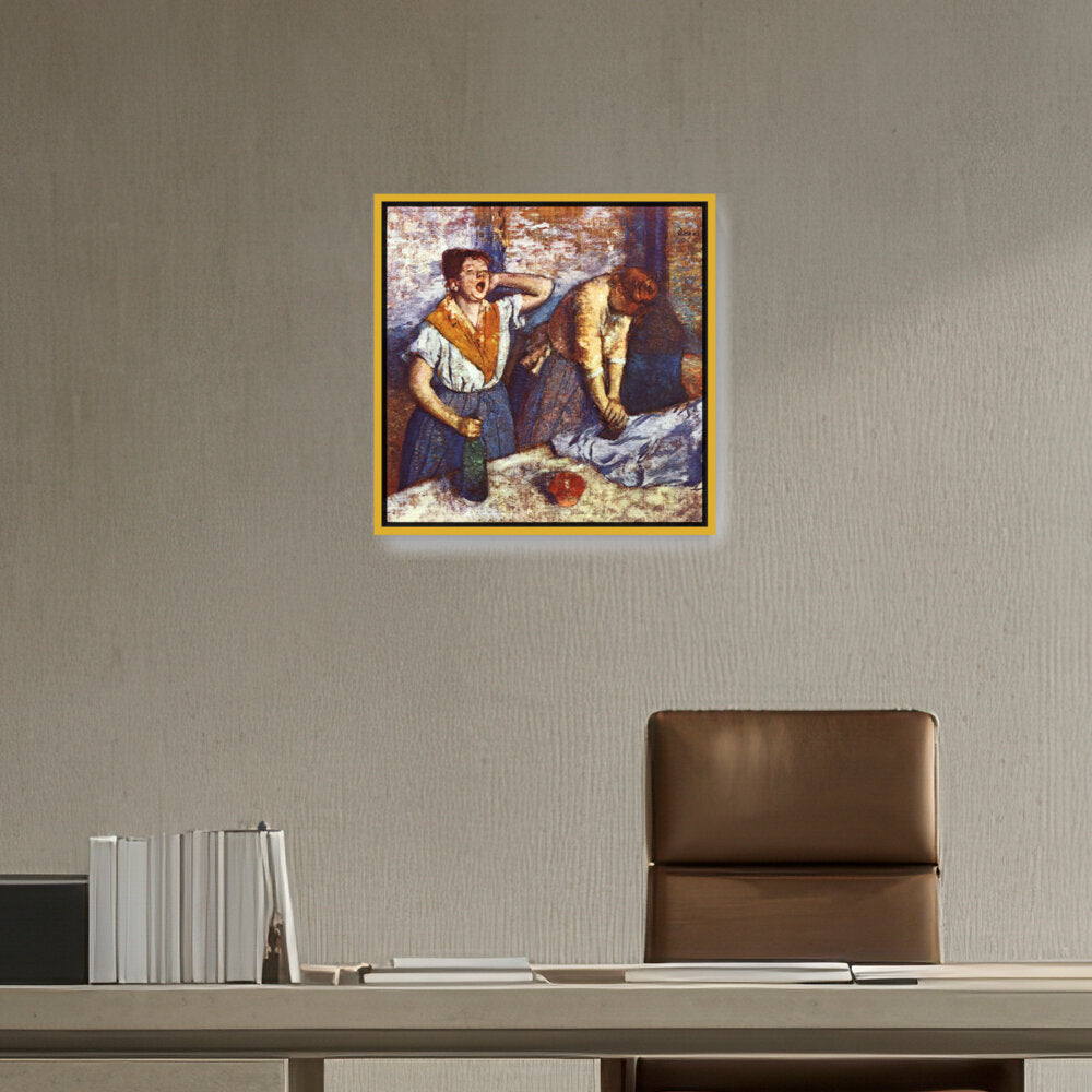 Woman Ironing - FLOATING FRAME