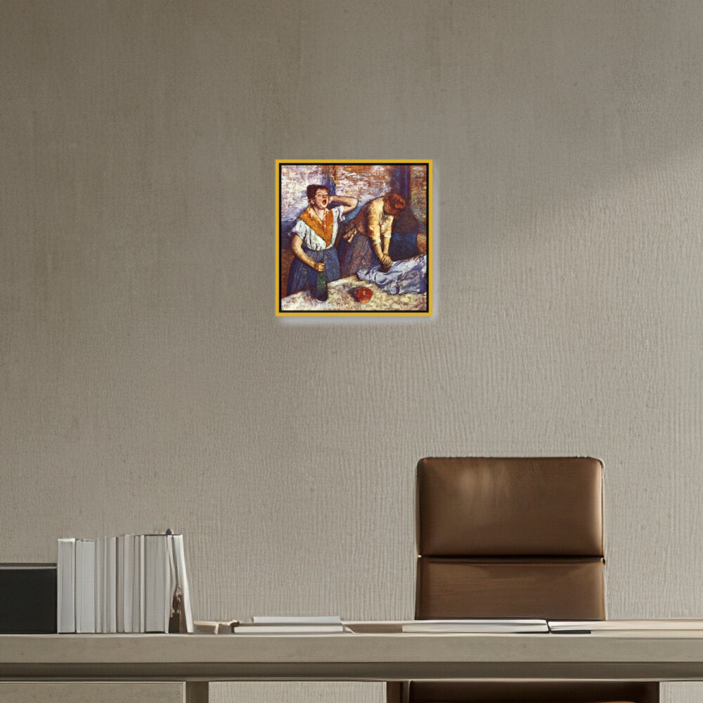 Woman Ironing - FLOATING FRAME