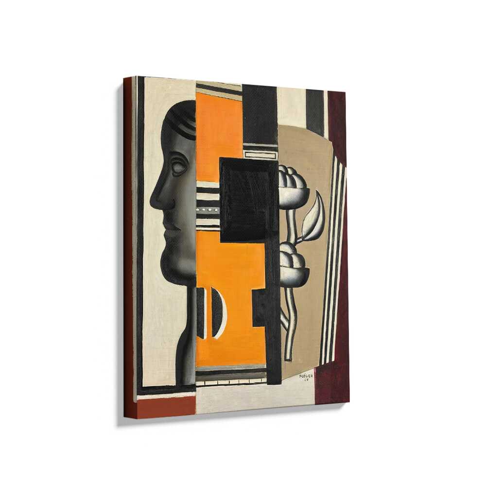 Picasoul - Picasoul Curated - Abstract Portrait With Florals - Wall Decor