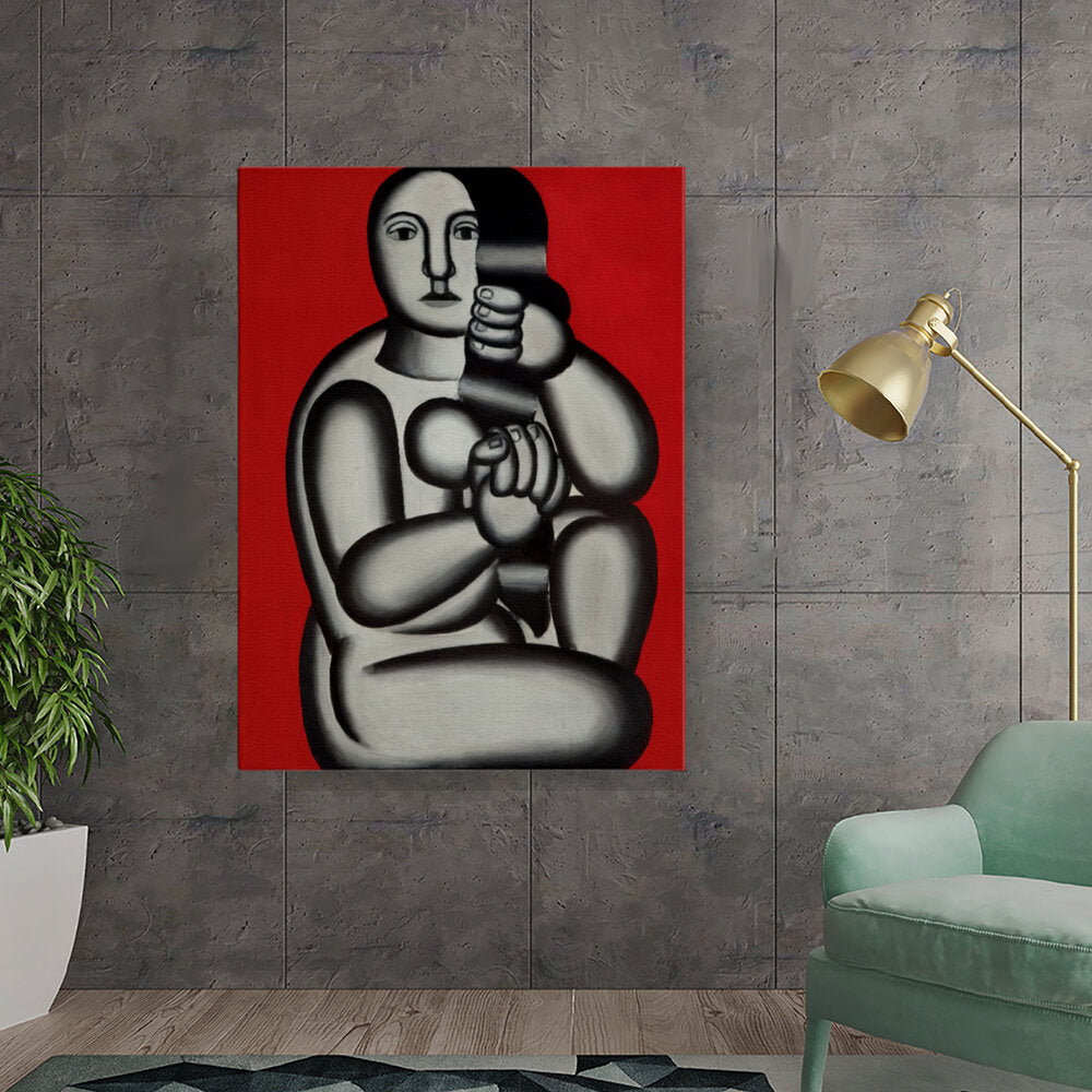 Contemplation In Red