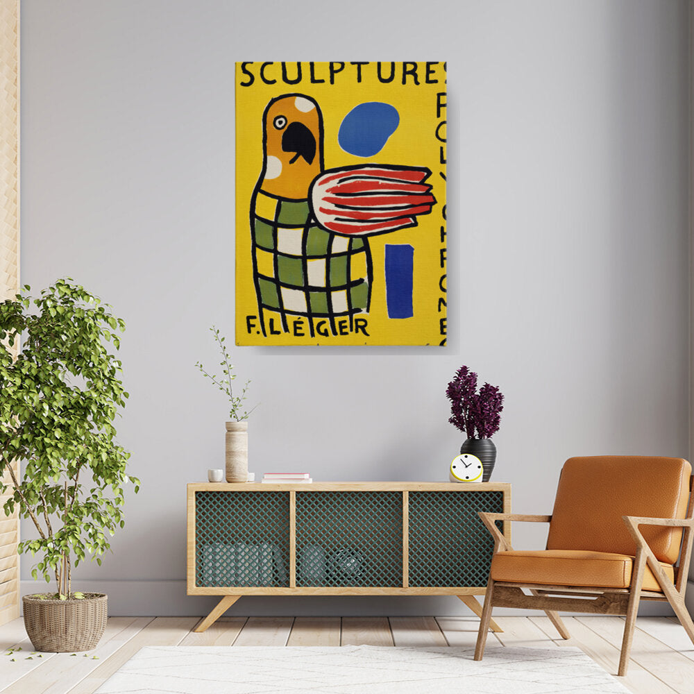 Colorful Sculpture Exhibition Poster