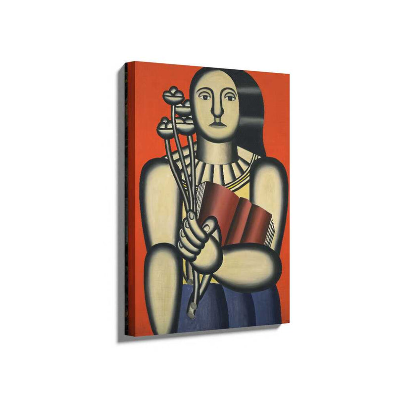 Picasoul - Picasoul Curated - Holding Flowers And Books - Wall Decor