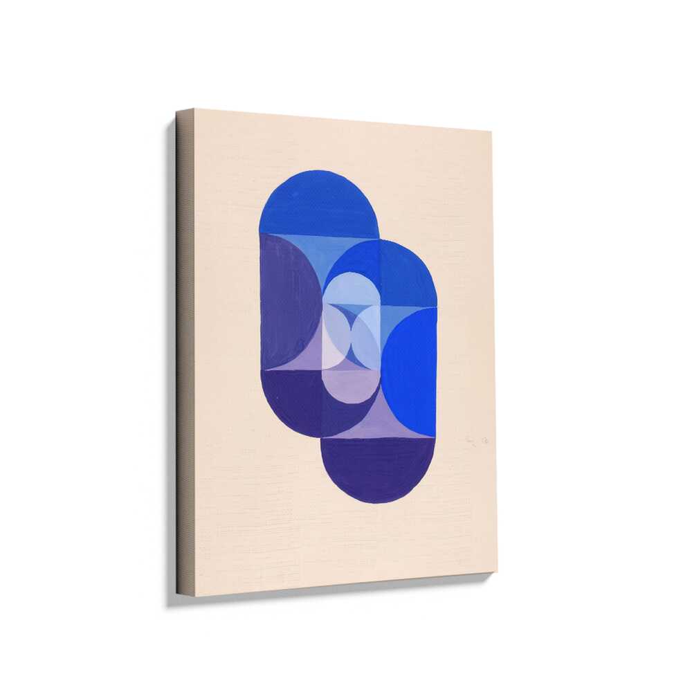 Picasoul - Picasoul Curated - Blue Geometric Composition - Wall Decor