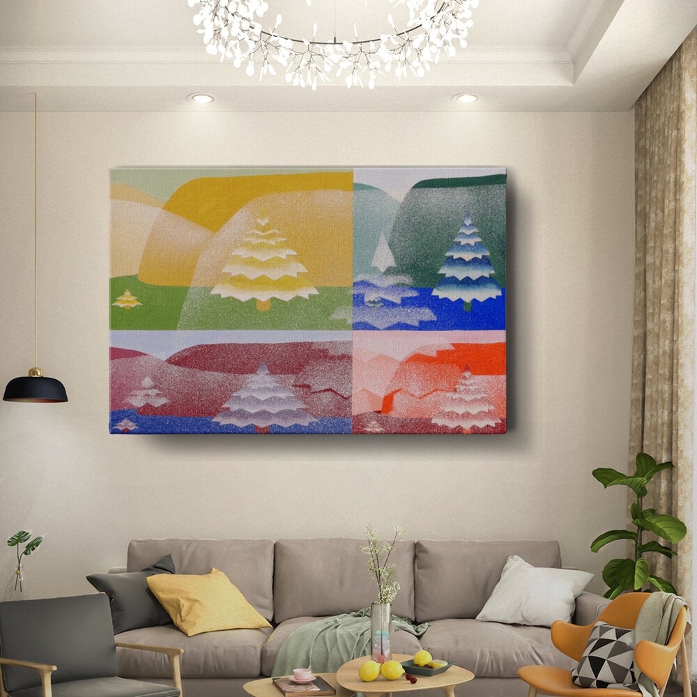 Geometric Winter Forest