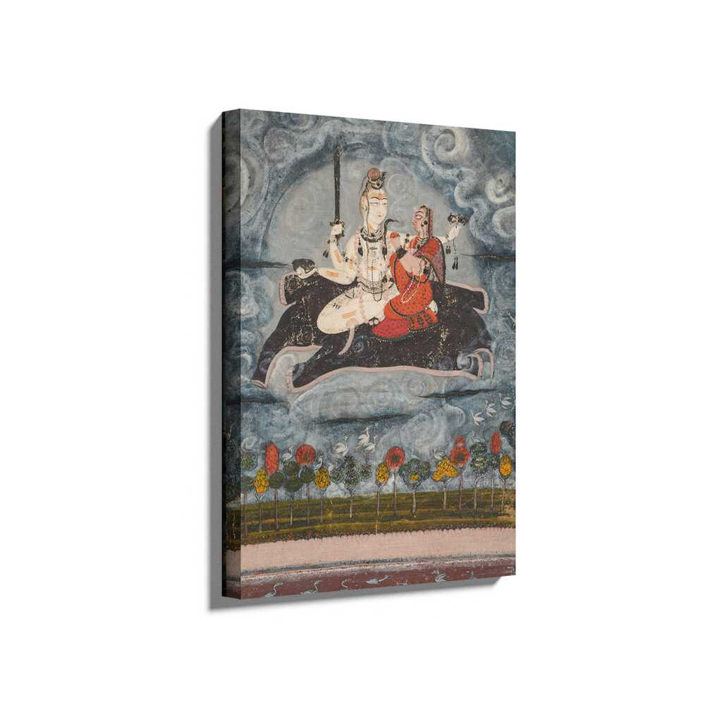 Picasoul - Picasoul Curated - Shiva And Devi On Gajasura's - Wall Decor