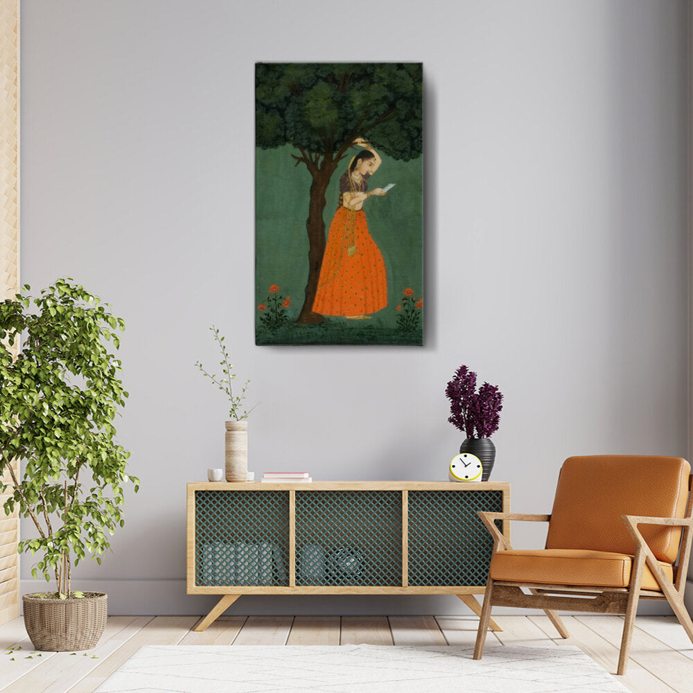 Woman Grasping Tree Branch