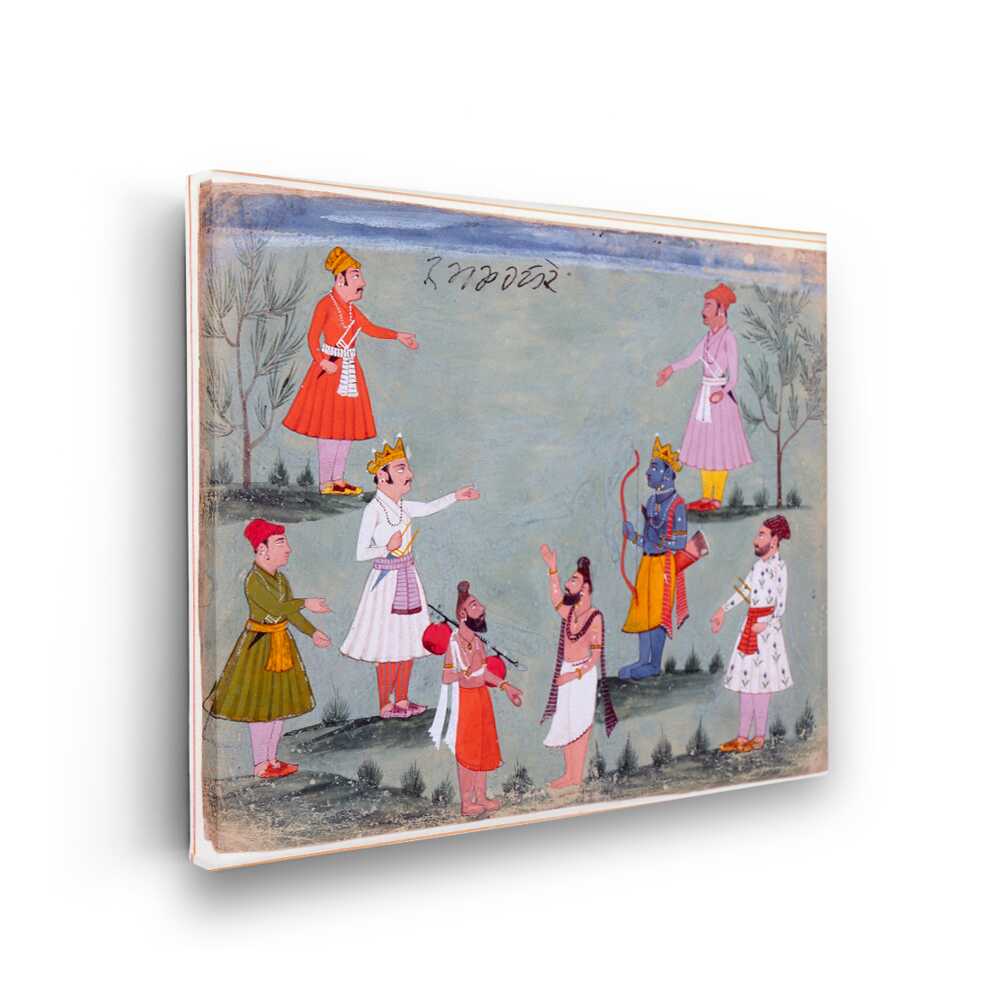 Picasoul - Picasoul Curated - Rama And Bharata Meeting - Wall Decor