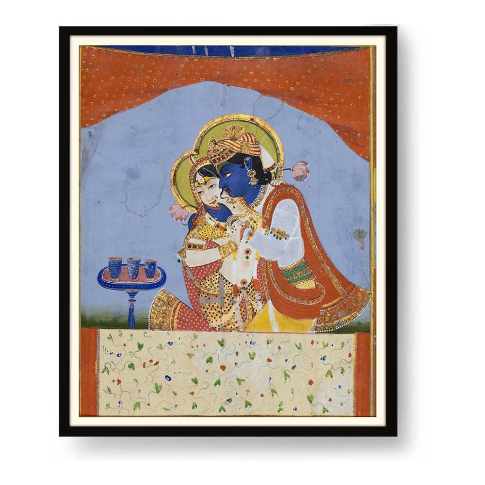 Krishna And Radha - WALL MOUNT FRAME