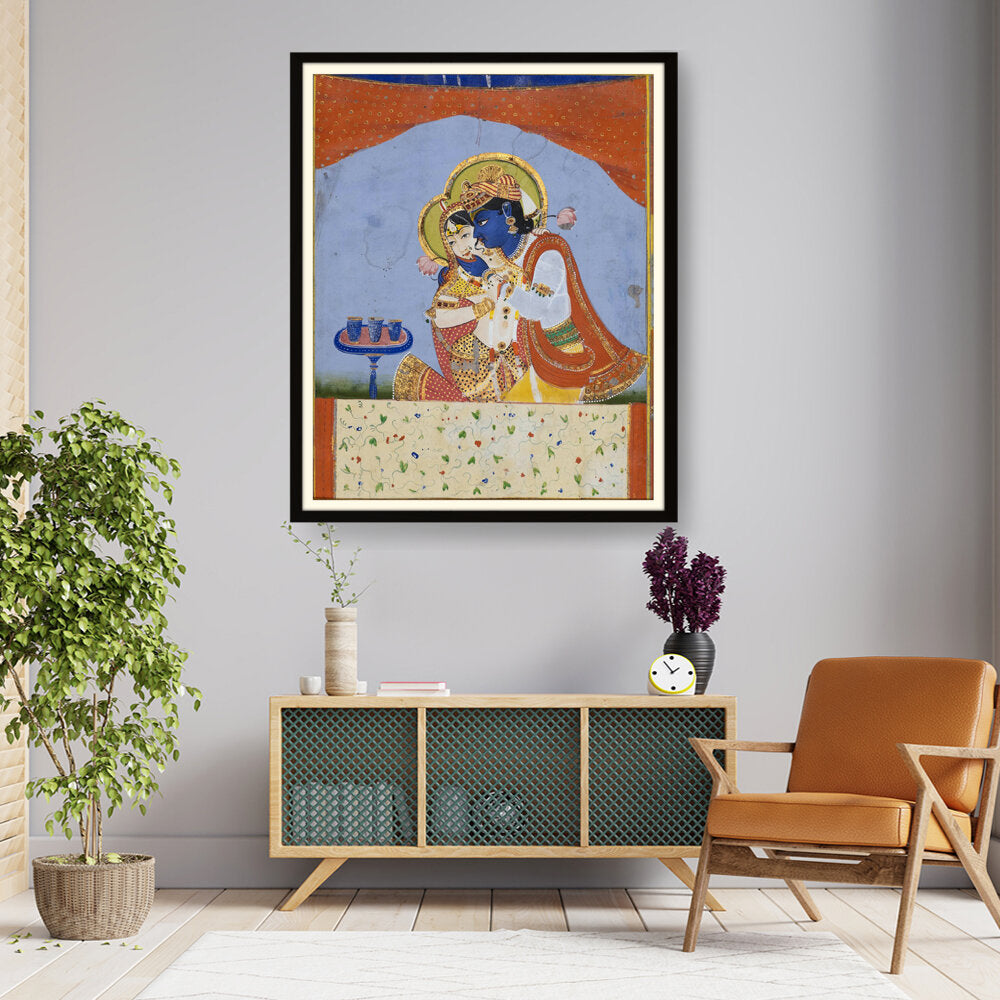 Krishna And Radha - WALL MOUNT FRAME