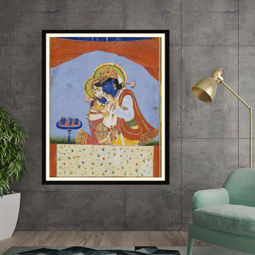 Krishna And Radha - WALL MOUNT FRAME