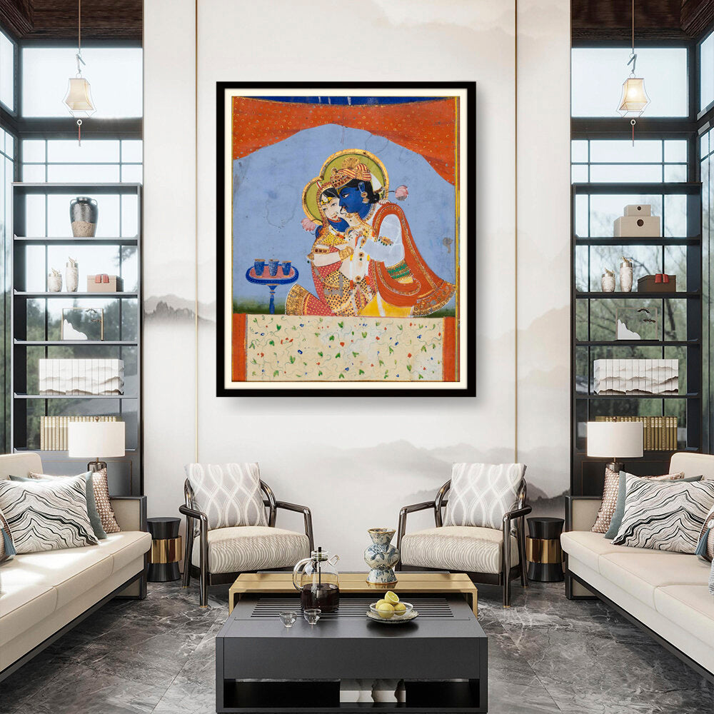 Krishna And Radha - WALL MOUNT FRAME